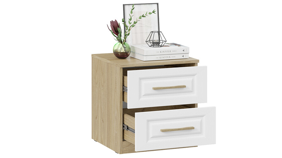 Тумба прикроватная Сэнди - 211.000.000 Вяз благородный, Белый