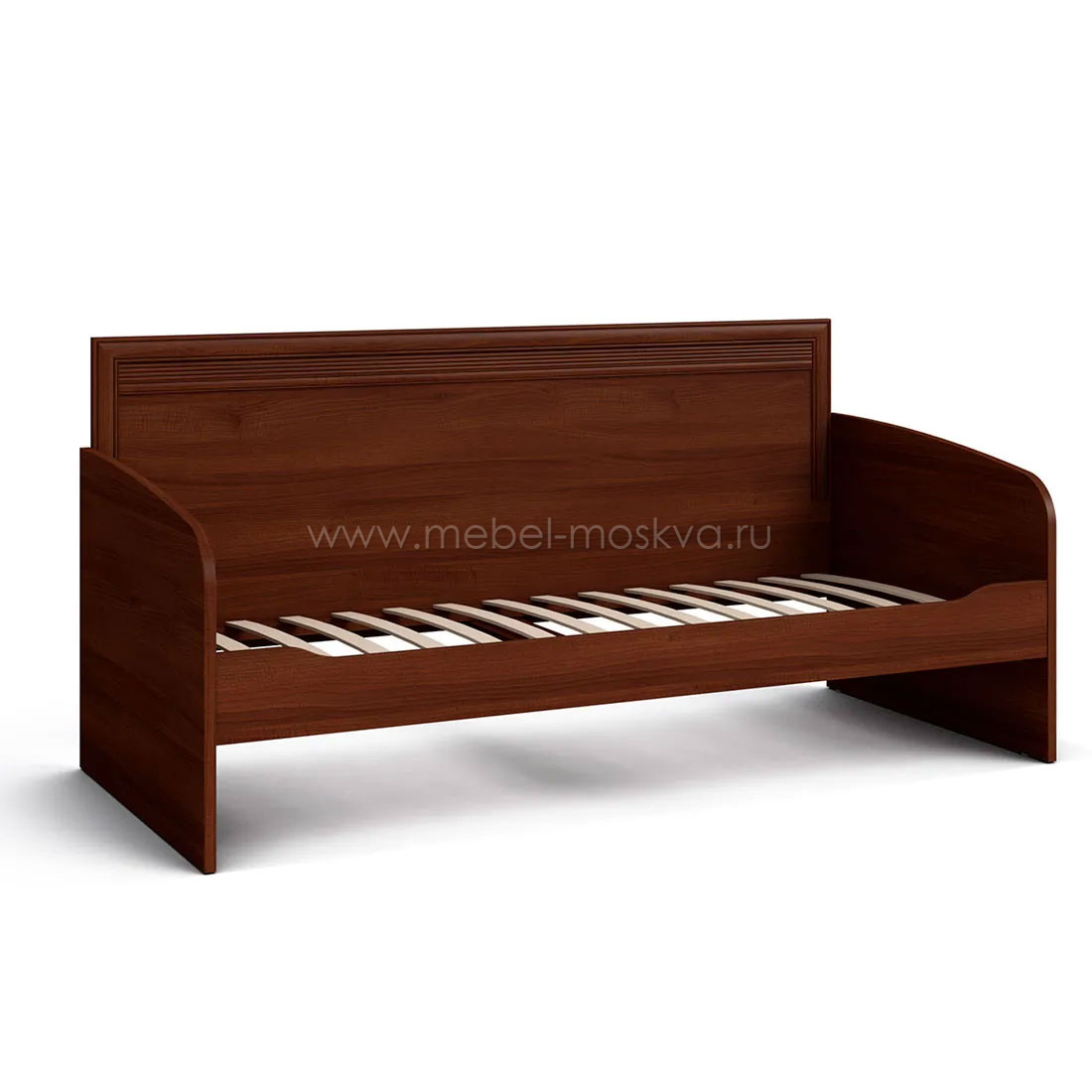Кровать-тахта 90х190 с ящиками VERDI (орех Леванте) 461.8019.8119-Lev
