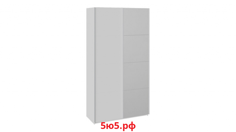 Шкаф-купе 2-х дверный Траст - СШК 2.120.60-11.13 Белый снег, Зеркало