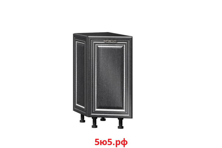 Италия Тумба кухонная окончание 350 (Чёрный/Дуб темный) ЛД 275.226.000