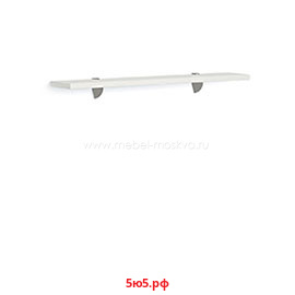 Полка навесная на пеликанах 120 см (ясень Снежный) И 354.PK120