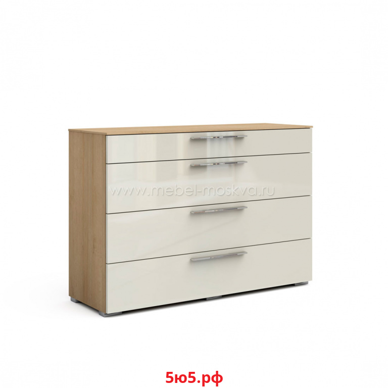 Комод c выдвижными ящиками Solo (дуб Ривьера/крем) 393.35-DrVgl