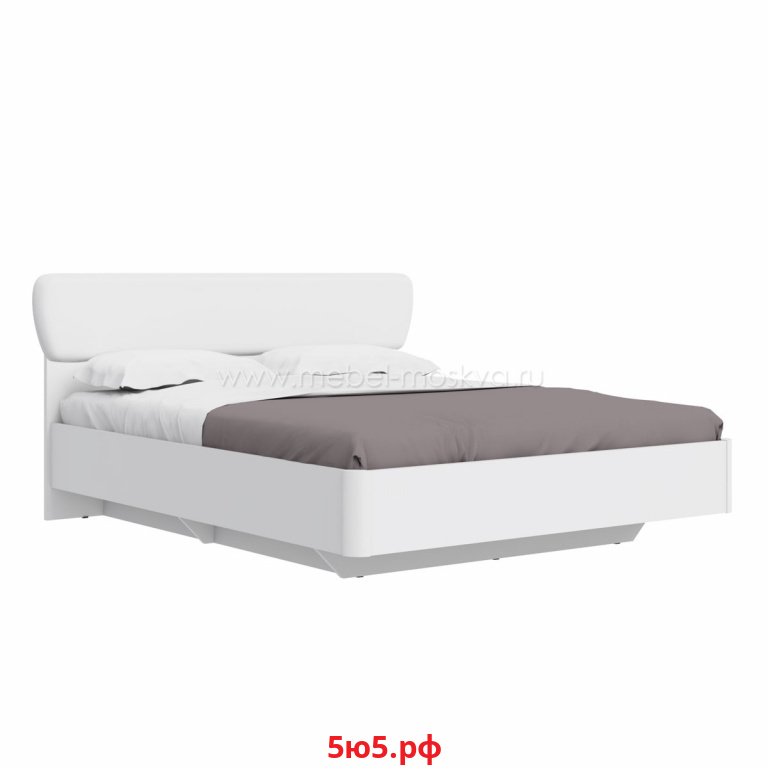 Кровать с ящиком для белья 160х200 Solo (белая) 393.krp1816.S3116.P03-W