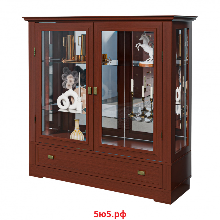 Витрина средняя Валенсия 2007 Орех