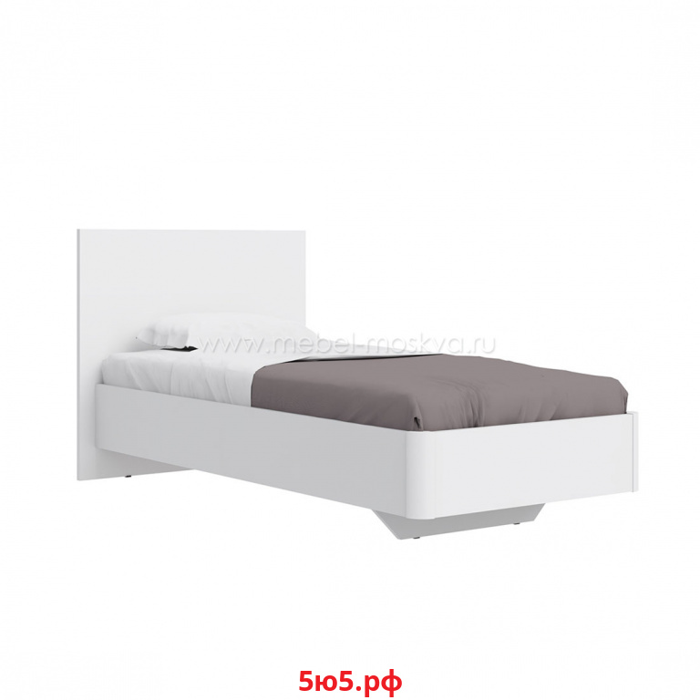 Кровать Solo 90х200 под тип подушки 04 (белый) 393.krp1709.S3209-W