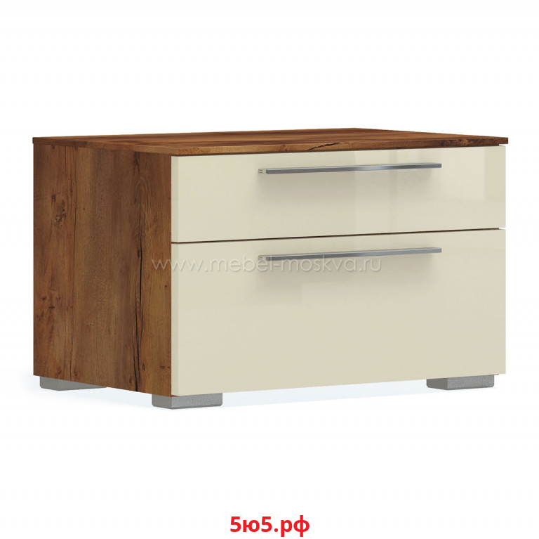 Тумба с 2 ящиками Solo (таксония/крем) 393.31-ТVgl