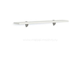 Полка навесная на пеликанах 120 см (ясень Снежный) И 354.PK120