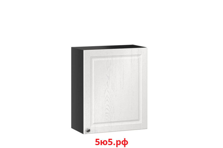 Мокка Шкаф кухонный 600 (Чёрный/Дуб фактурный белый) ЛД 274.350.000.217