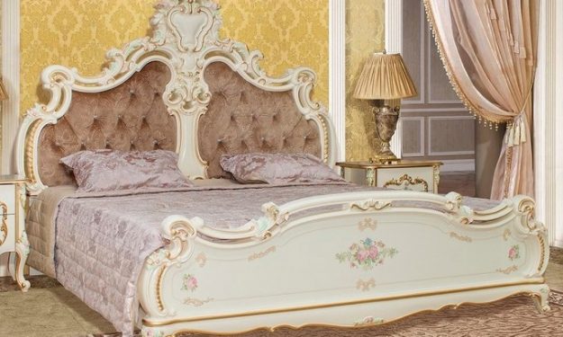 СШ 03 Шейх кровать 1800 каркас Слоновая кость