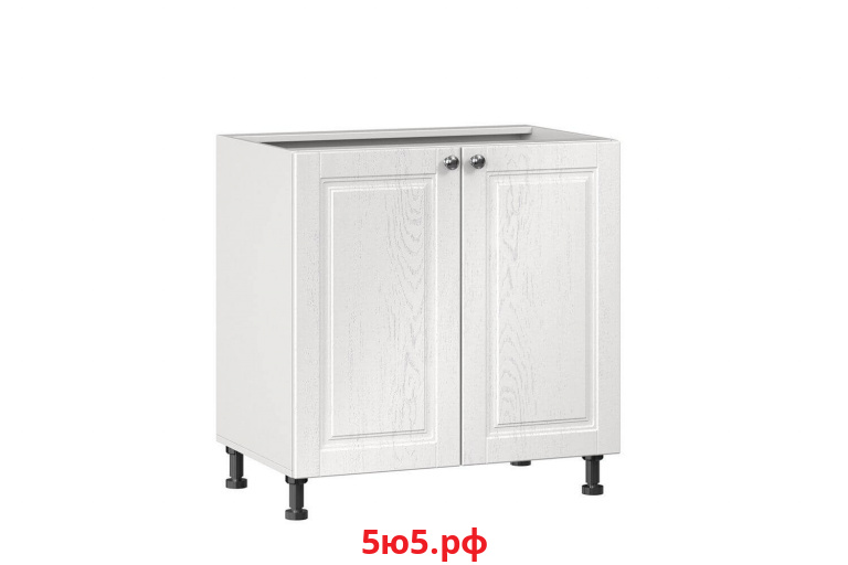 Мокка Тумба кухонная 800 (Белый/Дуб фактурный белый) ЛД 274.060.000.250