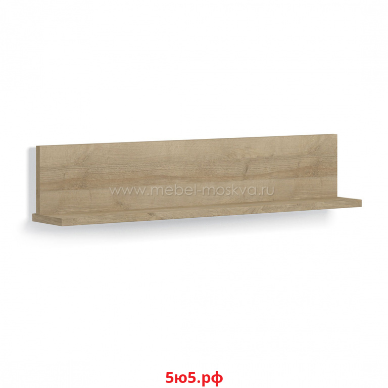 Полка навесная 120 cм (дуб Ривьера) 391.P120-Dr